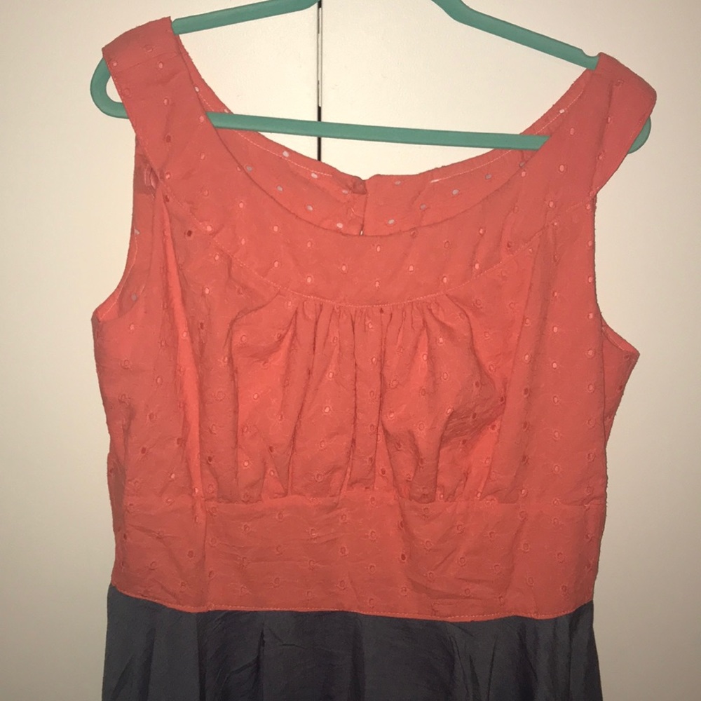 Coral & Denim custom made fit & flare dress